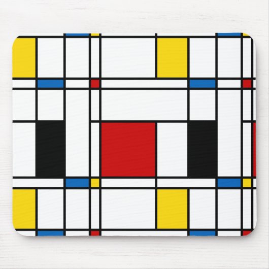 De Stijl Pattern Mousepad (Vorne)