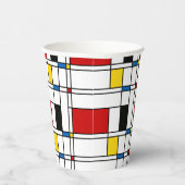 De Stijl Pattern Pappbecher (Rechts)