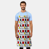De Stijl Pattern Schürze (Getragen)