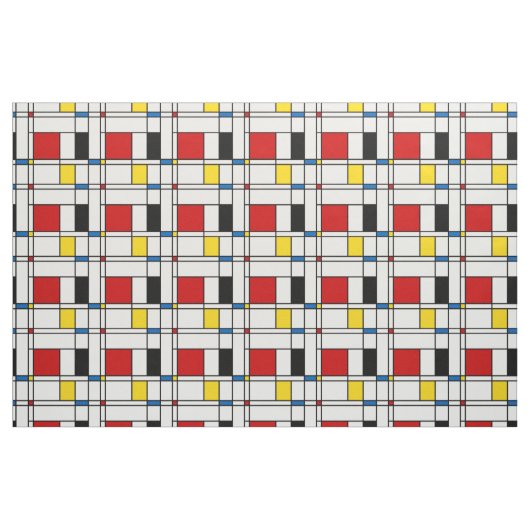 De Stijl Pattern Stoff (Fat Quarter (45,7 x 55,9 cm))