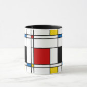 De Stijl Pattern Tasse (Zentrum)