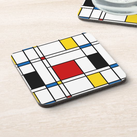 De Stijl Pattern Untersetzer (Linke Seite)