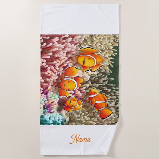DE Strandtuch Clownfische (Vorderseite)