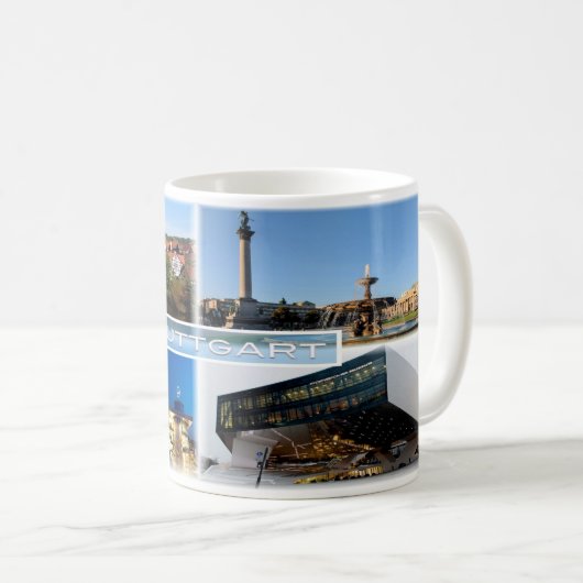 DE Stuttgart - Fluss Neckar - Schlossplatz - Kaffeetasse (VorderseiteRechts)
