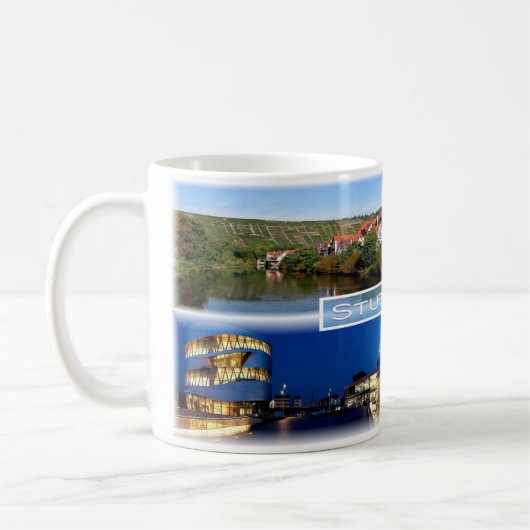 DE Stuttgart - Fluss Neckar - Schlossplatz - Kaffeetasse (Links)