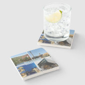 DE Stuttgart - Fluss Neckar - Schlossplatz - Steinuntersetzer (Seitenansicht)