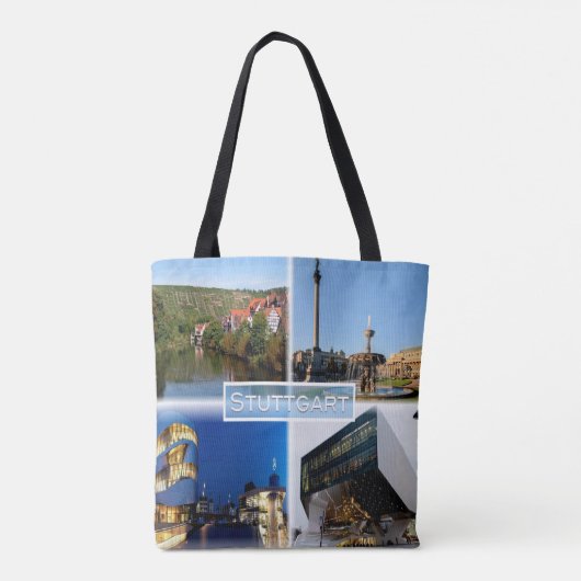 DE Stuttgart - Fluss Neckar - Schlossplatz - Tasche (Rückseite)