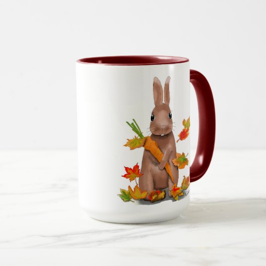 DE Tasse Hase im Herbst (VorderseiteRechts)