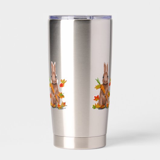 DE Tasse Hase im Herbst Thermobecher (Vorderseite)