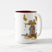 DE Tasse/Mug Herbst/Autumn Maus/Mouse Zweifarbige Tasse (VorderseiteRechts)