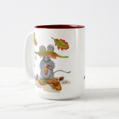 DE Tasse/Mug Herbst/Autumn Maus/Mouse Zweifarbige Tasse (Vorderseite Links)