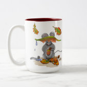 DE Tasse/Mug Herbst/Autumn Maus/Mouse Zweifarbige Tasse (Links)