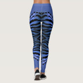 de tigre con azul derramado leggings (Rückseite)