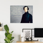 de Tocqueville Demokratie und Sozialismus Poster (Heimbüro)