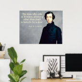 de Tocqueville Freedom Zitat Poster (Heimbüro)