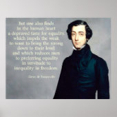 de Tocqueville Gleichstellungsquote Poster (Vorne)