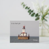 De Tour Reef Leuchtturm Postkarte (Stehend Vorderseite)