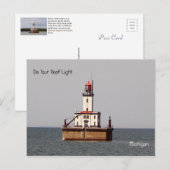 De Tour Reef Leuchtturm Postkarte (Vorne/Hinten)