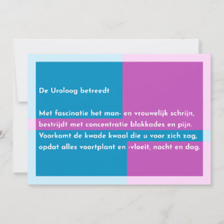 De Uroloog betreedt Dankeskarte