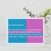 De Uroloog betreedt Dankeskarte (Stehend Vorderseite)