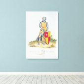 De Vere, Earl of Oxford, 1280, von 'Ancient Armou' Leinwanddruck (Insitu (Holzboden))