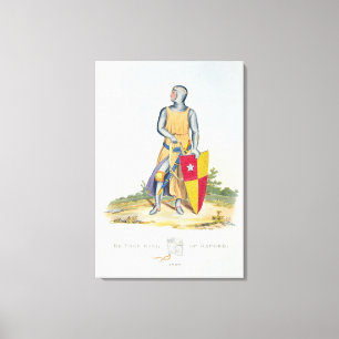 De Vere, Graf von Oxford, 1280, von 'altem Armou Leinwanddruck