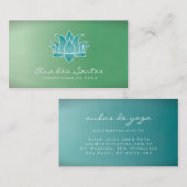 De Visita Flor de Lótus Cartão Visitenkarte (Vorne/Hinten)