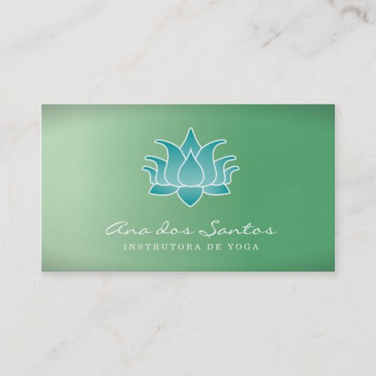 De Visita Flor de Lótus Cartão Visitenkarte (Vorderseite)