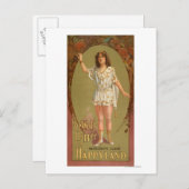 De Wolf Hopper in Happyland Theater Poster Postkarte (Vorne/Hinten)