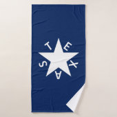 De Zavala (Flagge der Republik Texas) Badehandtuch (Badehandtuch)