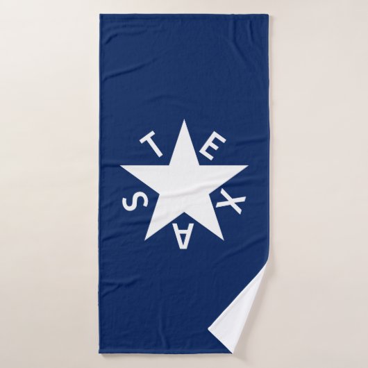 De Zavala (Flagge der Republik Texas) Badehandtuch (Badehandtuch)