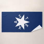 De Zavala (Flagge der Republik Texas) Badehandtuch (Badehandtuch)
