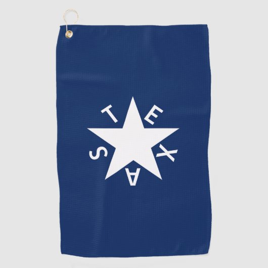 De Zavala (Flagge der Republik Texas) Golfhandtuch (Vorderseite)