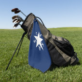 De Zavala (Flagge der Republik Texas) Golfhandtuch (Gras)