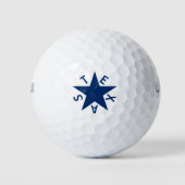 De Zavala Golf Balls (Flagge der Republik Texas) Golfball (Vorderseite)