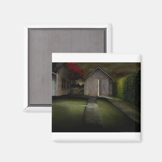 DEA03 Garage.tif Magnet (Vorderseite/Rückseite)