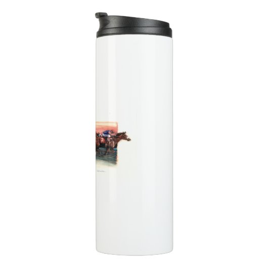 DEA25 Pferd Race.tif Thermosbecher (Nach rechts gedreht)