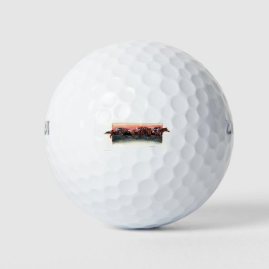 DEA25 Pferderennen.tif Golfball (Vorderseite)