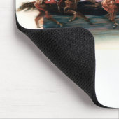 DEA25 Pferderennen.tif Mousepad (Ecke)