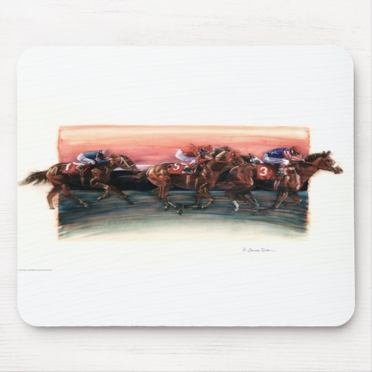 DEA25 Pferderennen.tif Mousepad (Vorne)