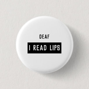 DEA I LESEN LIPS BUTTON