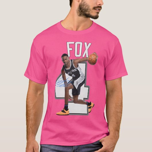 De'Aaron Fox 4 San Antonio T-Shirt (Vorderseite)