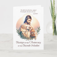 Deacon 5. Ordination Jubiläum Jesus Schäferhund