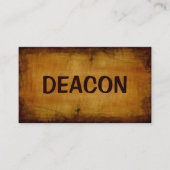 Deacon Antique Business Card Visitenkarte (Vorderseite)