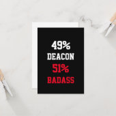 Deacon Badass Karte (Vorderseite/Rückseite Beispiel)