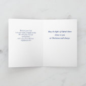 Deacon Christmas Sessings Manger on Blue Karte (Innenseite)