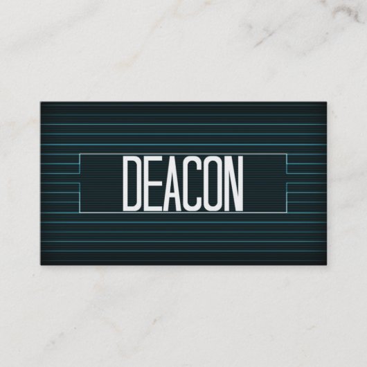 Deacon Elegante Stripe Business Card Visitenkarte (Vorderseite)