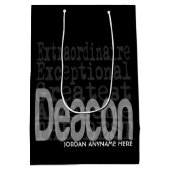 Deacon Extraordinaire CUSTOM Mittlere Geschenktüte (Rückseite)