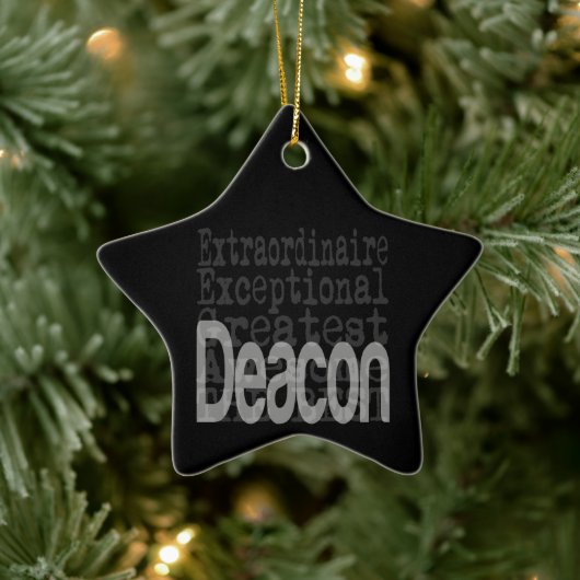 Deacon Extraordinaire Keramik Keramik Ornament (Baum)