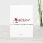 Deacon Jahrestag der Entsandung Gold Cross Karte (Rückseite)